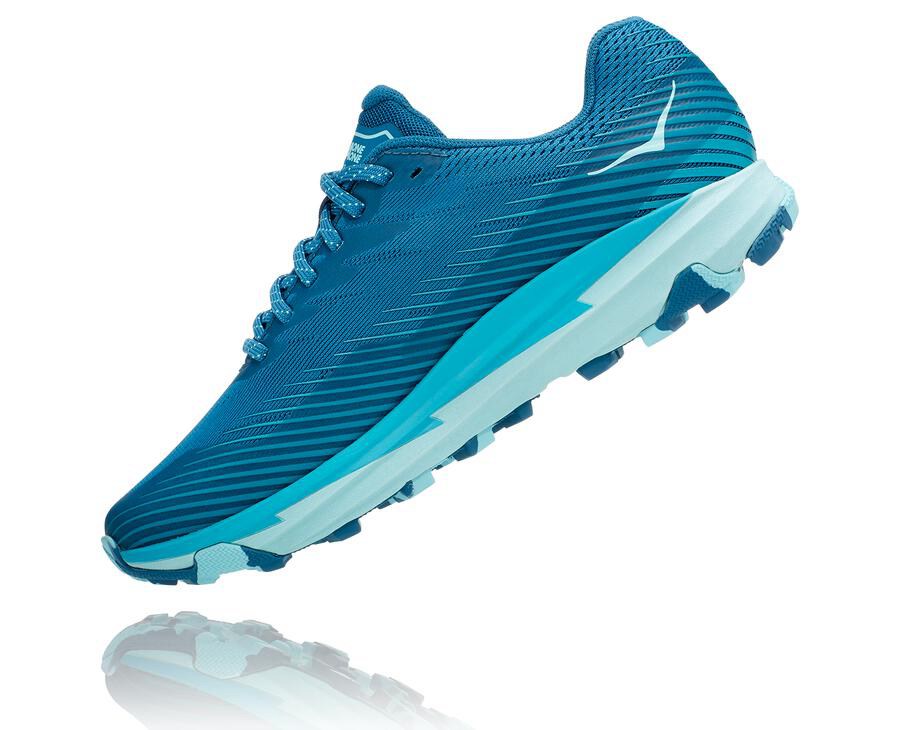 Trail Shoes Womens - Hoka One One Torrent 2 - Blue - XZGYUQM-15